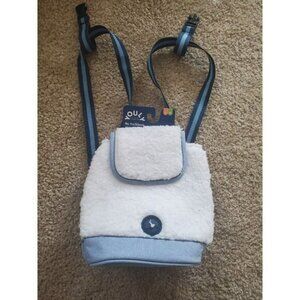 Youly Trailblazer Sherpa Dog Backpack White & Blue | Adjustable Straps Size L/XL